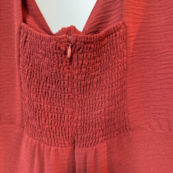 ALTAR'D STATE | Long Sleeve Deep Cut Knot Mini Dress Size Medium - Picture 6 of 11